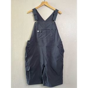 Duluth Trading Co. Gray Heirloom Gardening Shorts Overalls Women’s Large Cargo